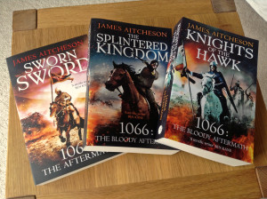 All three books (so far) in the Conquest Series: UK paperback editions.