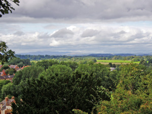 View from Shrewsbury Castle, looking west