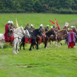 Norman knights at the 2015 Battle of Hastings re-enactment